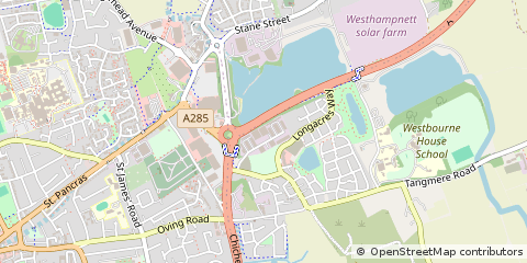 Map of Chichester, West Sussex