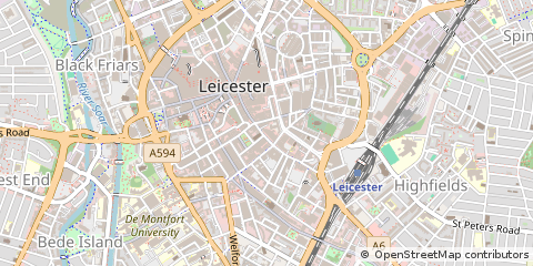 Map of Leicester