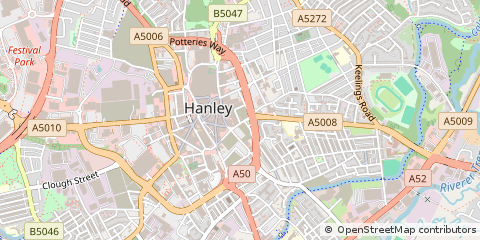 Map of Stoke-on-Trent