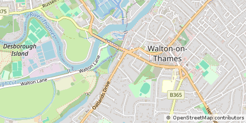 Map of Weybridge