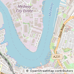 Map of Rochester, Kent