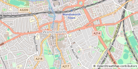 Map of Wandsworth, London