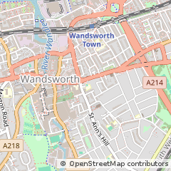 Map of Wandsworth, London