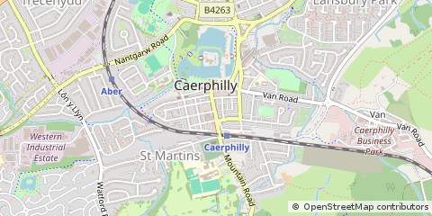 Map of Caerphilly