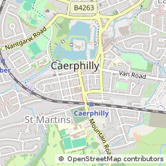 Map of Caerphilly