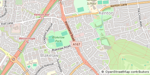 Map of Newcastle Upon Tyne
