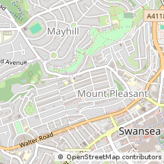 Map of Swansea