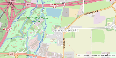 Map of West Drayton, Middlesex