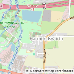 Map of West Drayton, Middlesex