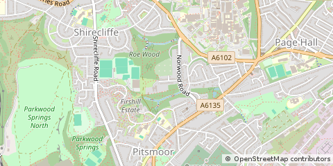 Map of Sheffield