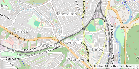 Map of Swansea