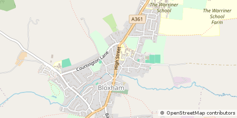 Map of Bloxham, Oxfordshire