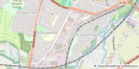 Map of Norwich, Norfolk
