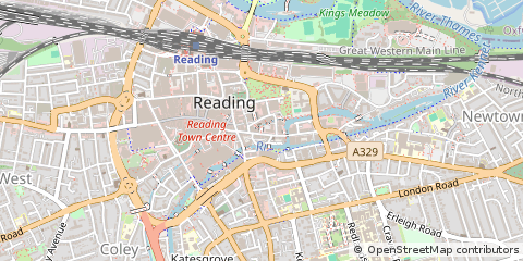 Map of Reading