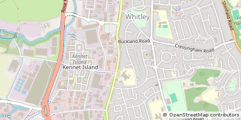 Map of Reading, Berkshire