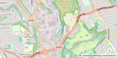 Map of Halesowen, West Midlands