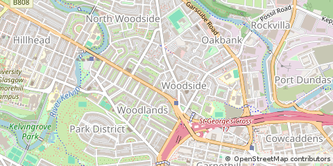 Map of Glasgow, Lanarkshire