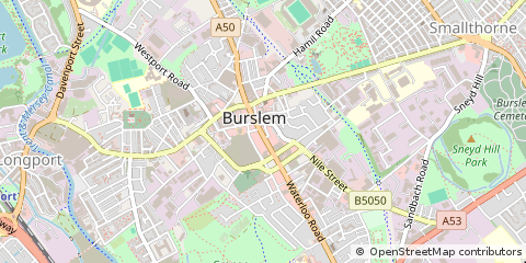 Map of Stoke-on-Trent
