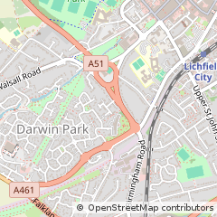 Map of Lichfield