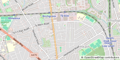 Map of Cardiff