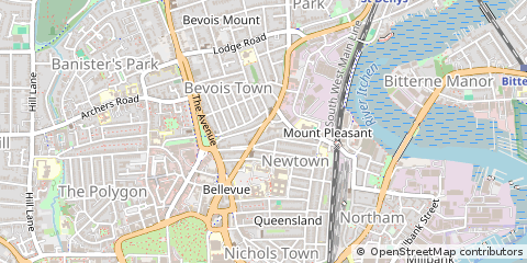 Map of Southampton, Hampshire
