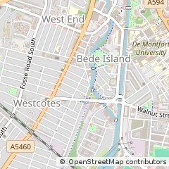 Map of Leicester, Leicestershire