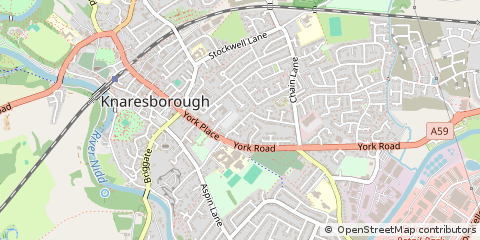 Map of Knaresborough, North Yorkshire