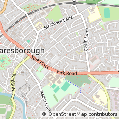 Map of Knaresborough, North Yorkshire