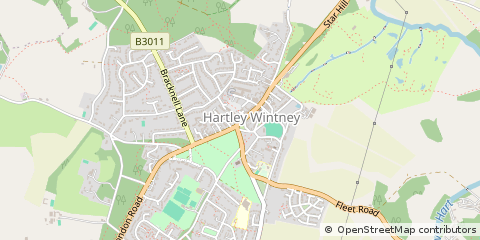 Map of Hook, Hampshire
