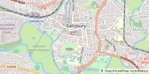 Map of Salisbury