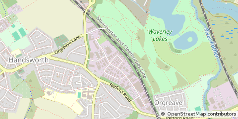 Map of Sheffield
