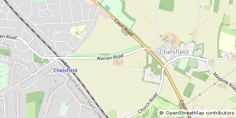 Map of Orpington, Kent