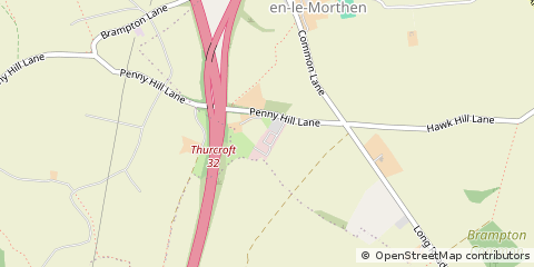 Map of Rotherham