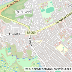 Map of Christchurch, Dorset