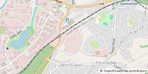 Map of Swansea