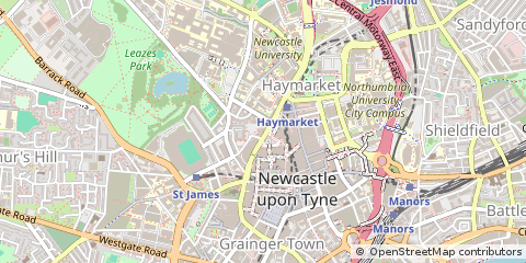 Map of Newcastle Upon Tyne