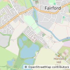 Map of Fairford, Gloucestershire