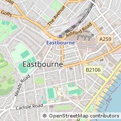 Map of Eastbourne, East Sussex