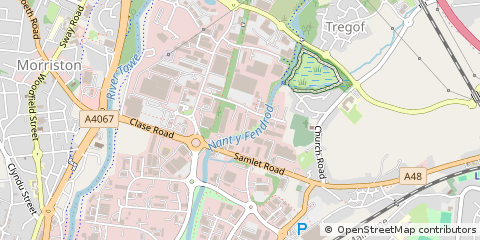 Map of Swansea
