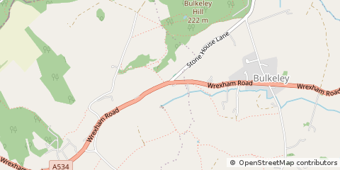 Map of Malpas, Cheshire