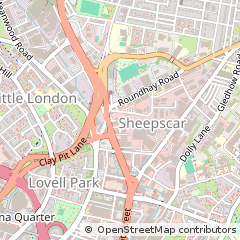 Map of Sheepscar Leeds, West Yorkshire