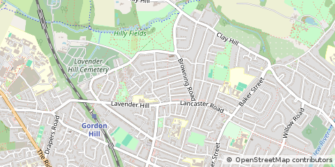 Map of Enfield, Middlesex