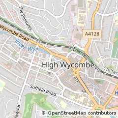 Map of High Wycombe, Buckinghamshire