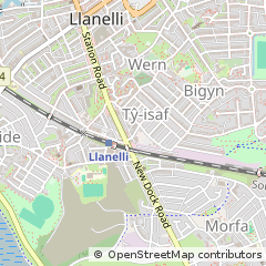 Map of Llanelli