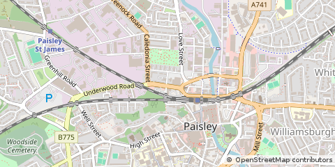 Map of Paisley