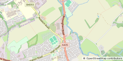 Map of Studley, Warwickshire