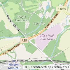 Map of Christchurch, Dorset