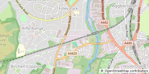 Map of Kidderminster