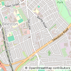 Map of Leeds, West Yorkshire