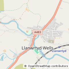 Map of Llanwrtyd Wells